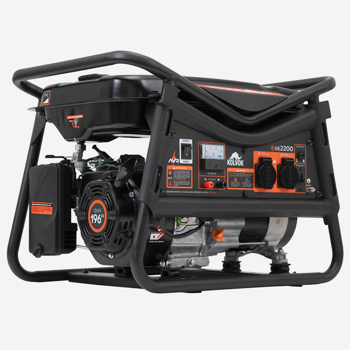 Generador Eléctrico Gasolina 2.2kVA KOLVOK GE2200V