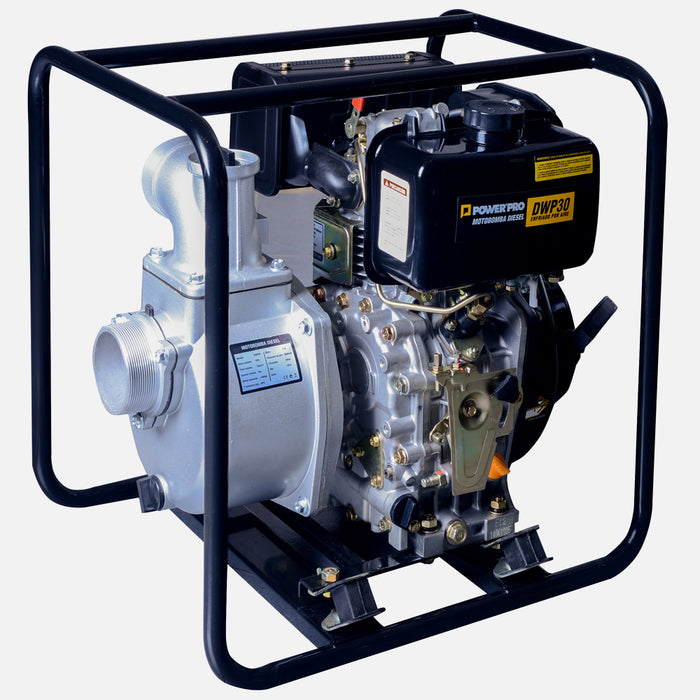 Motobomba Agua Limpia 3" Diesel 6.7 HP POWERPRO DWP30