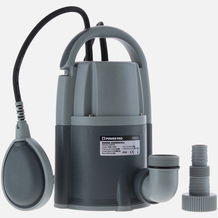 Bomba Sumergible Agua Limpia 0.33 HP POWERPRO DR033