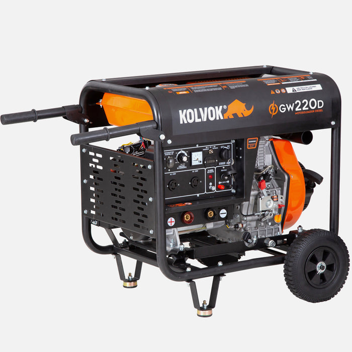 Motosoldador Diesel 200A KOLVOK GW220D