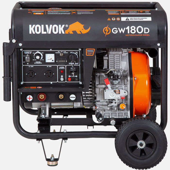 Motosoldador Diesel 160A KOLVOK GW180D
