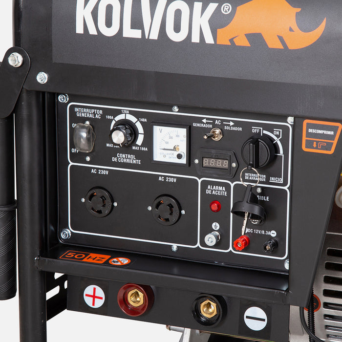 Motosoldador Diesel 160A KOLVOK GW180D
