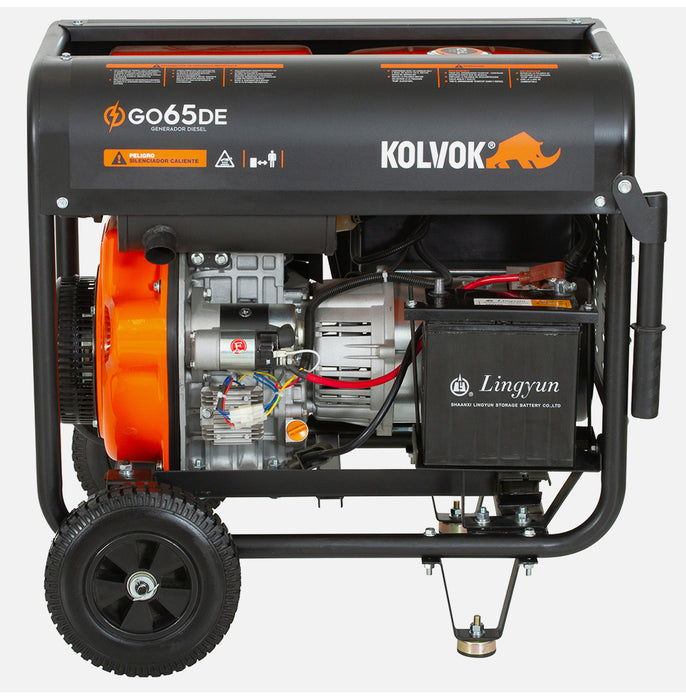 Generador Eléctrico diesel 6.5kVA KOLVOK GO65DE