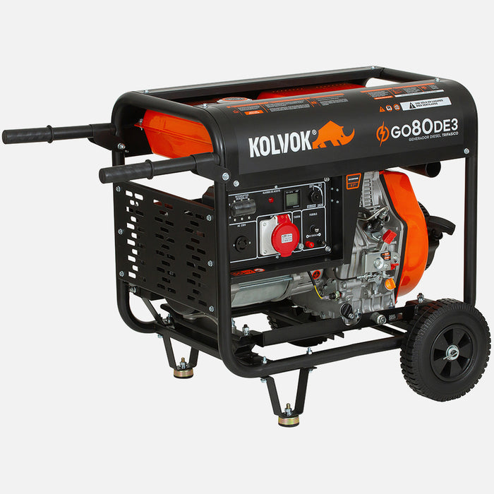 Generador Eléctrico diesel Trifásico 8.1kVA KOLVOK GO80DE3