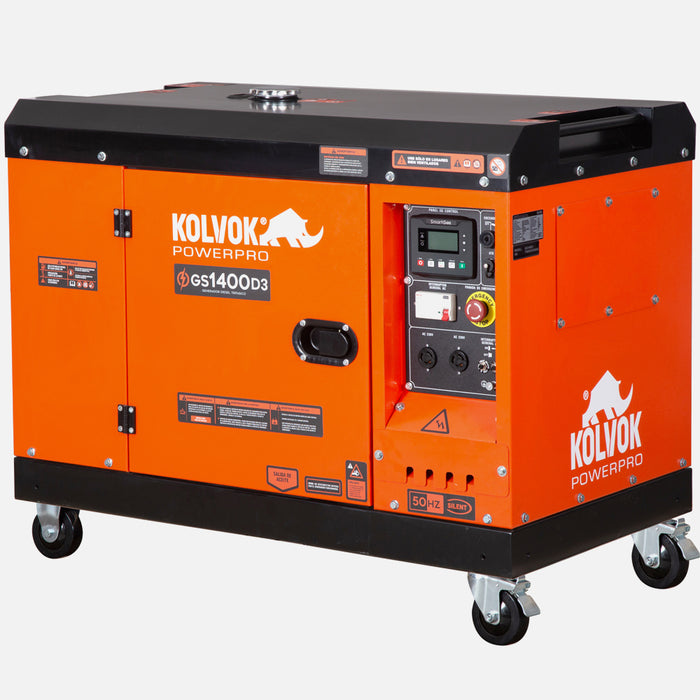 Generador Eléctrico Diesel Trifásico 14kVA KOLVOK GS1400D3