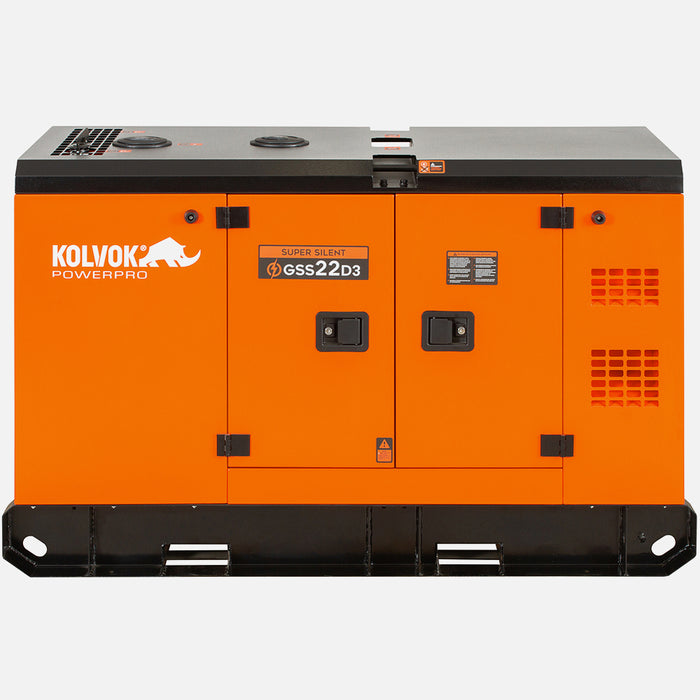 Generador Eléctrico Diesel Trifásico 22kVA KOLVOK GSS22D3