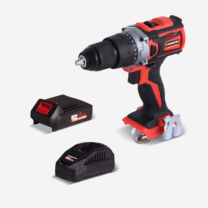 Kit Taladro Percutor + Batería 2A + Cargador 18V POWERPRO LB130ID