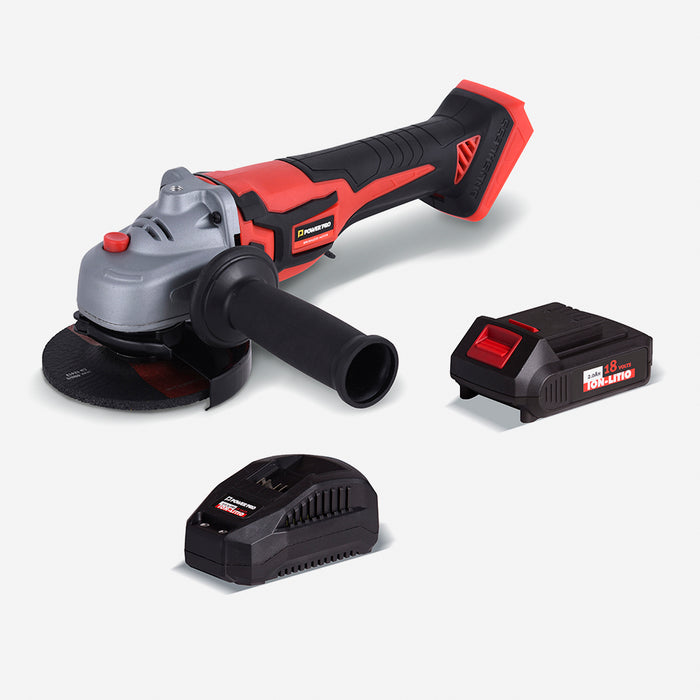 Kit Esmeril Angular + Batería 2A + Cargador 18V POWERPRO LB115AG