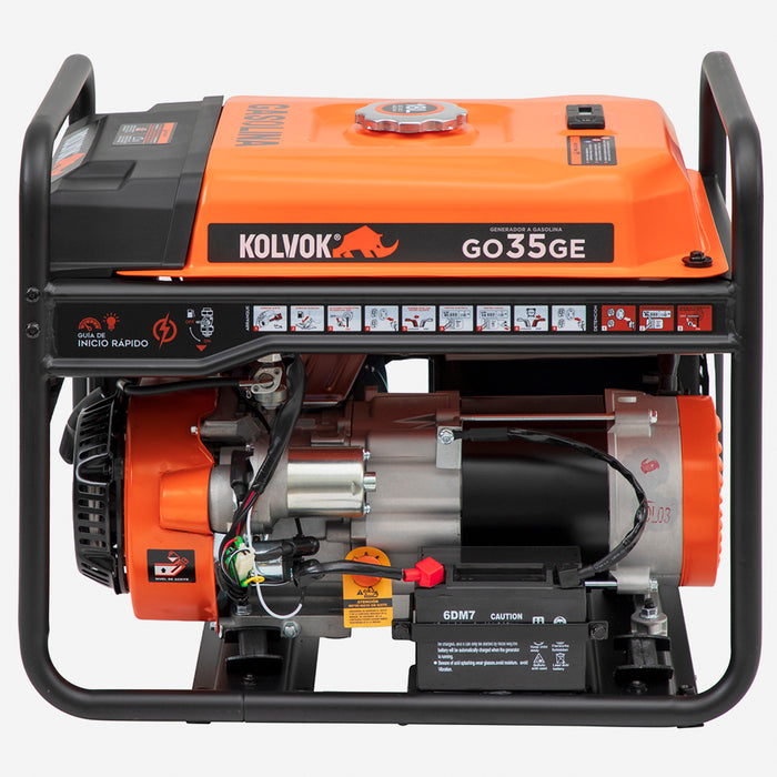 Generador Eléctrico Gasolina 3.5kVA KOLVOK GO35GE