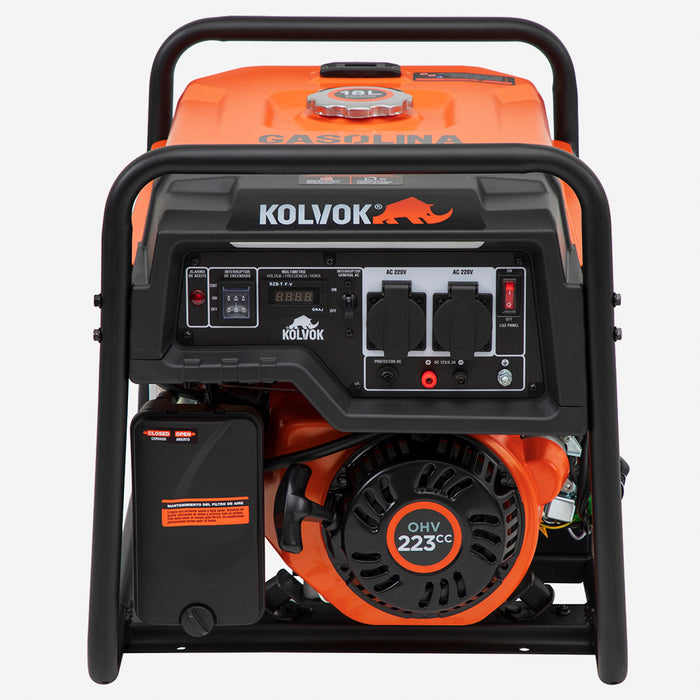 Generador Eléctrico Gasolina 3.5kVA KOLVOK GO35GE