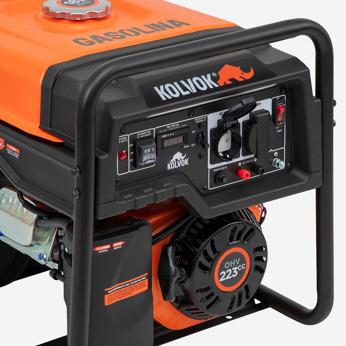 Generador Eléctrico Gasolina 3.5kVA KOLVOK GO35GE