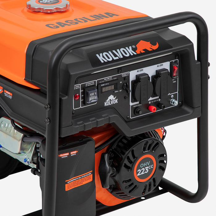 Generador Eléctrico Gasolina 3.5kVA KOLVOK GO35GE