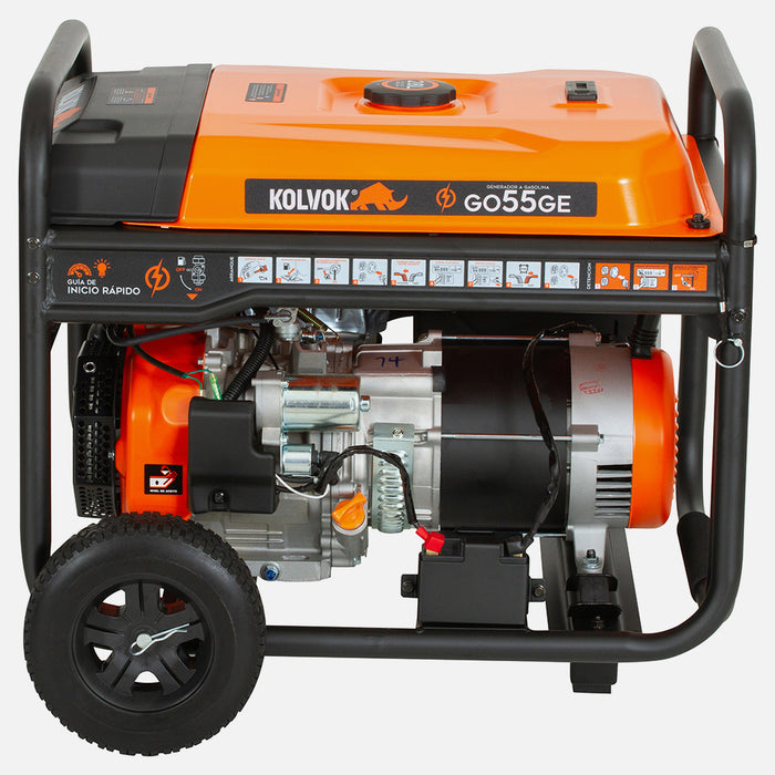 Generador Eléctrico Gasolina 5.5kVA KOLVOK GO55GE