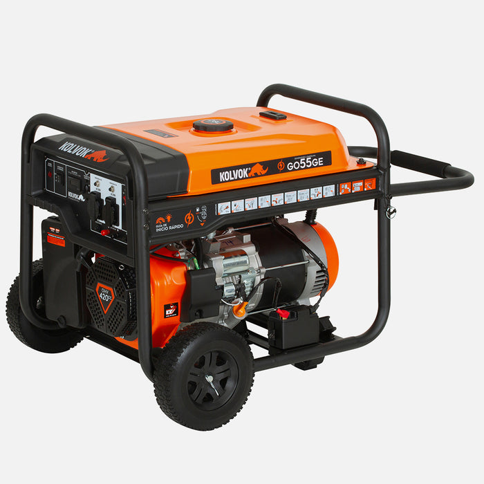 Generador Eléctrico Gasolina 5.5kVA KOLVOK GO55GE