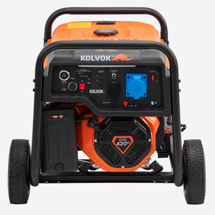 Generador Eléctrico Gasolina 6.5kVA KOLVOK GO70GTA