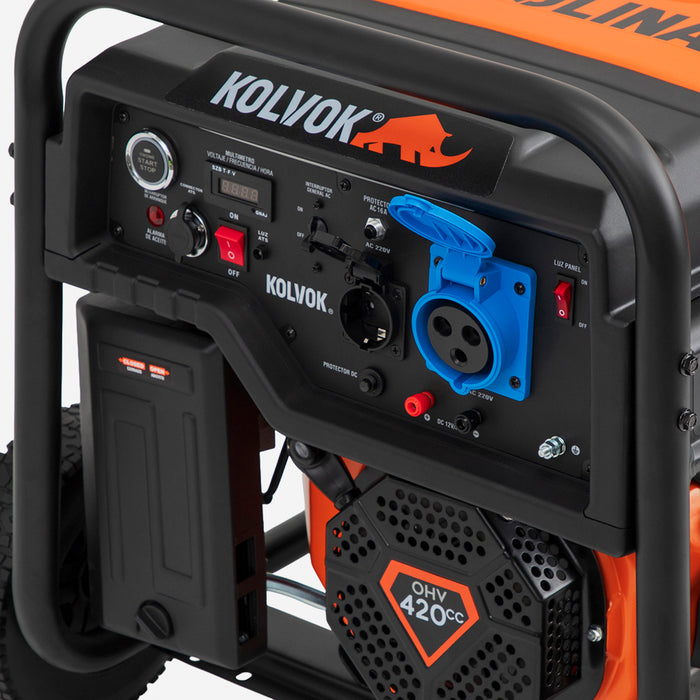 Generador Eléctrico Gasolina 6.5kVA KOLVOK GO70GTA