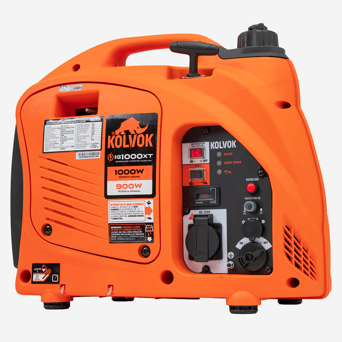Generador Eléctrico Gasolina Inverter 1kVA KOLVOK IG1000XT