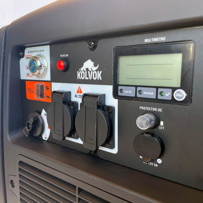 Generador Eléctrico Gasolina Inverter 3.2kVA KOLVOK IG3200XT