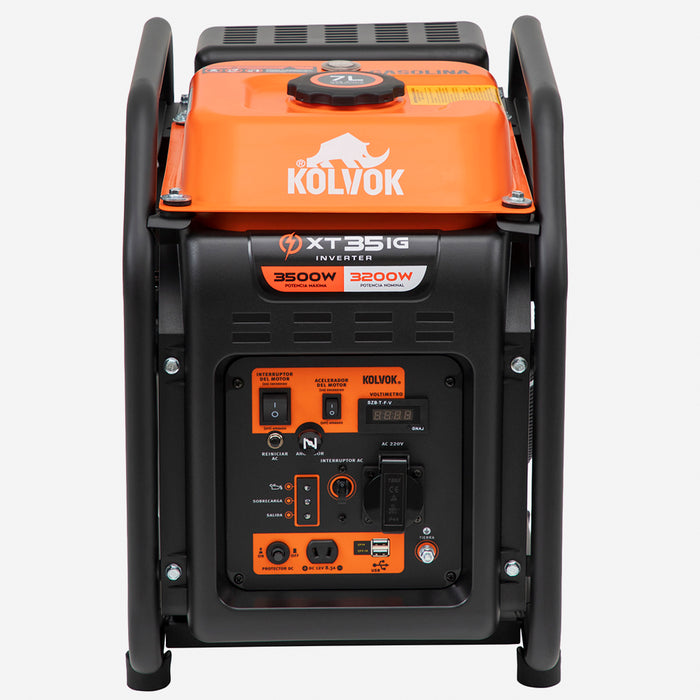 Generador Eléctrico Gasolina Inverter 3.5kVA KOLVOK XT35IG