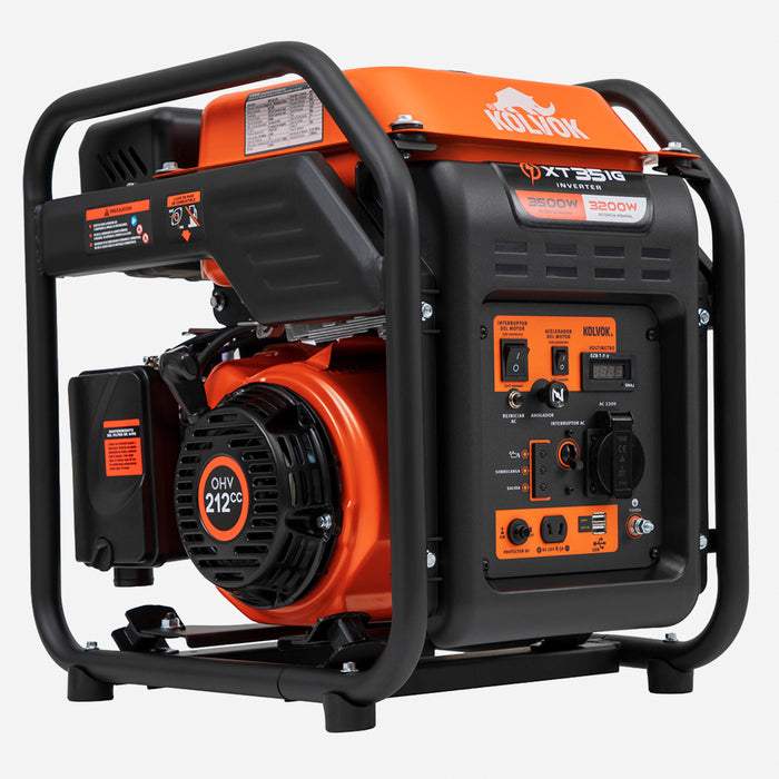 Generador Eléctrico Gasolina Inverter 3.5kVA KOLVOK XT35IG
