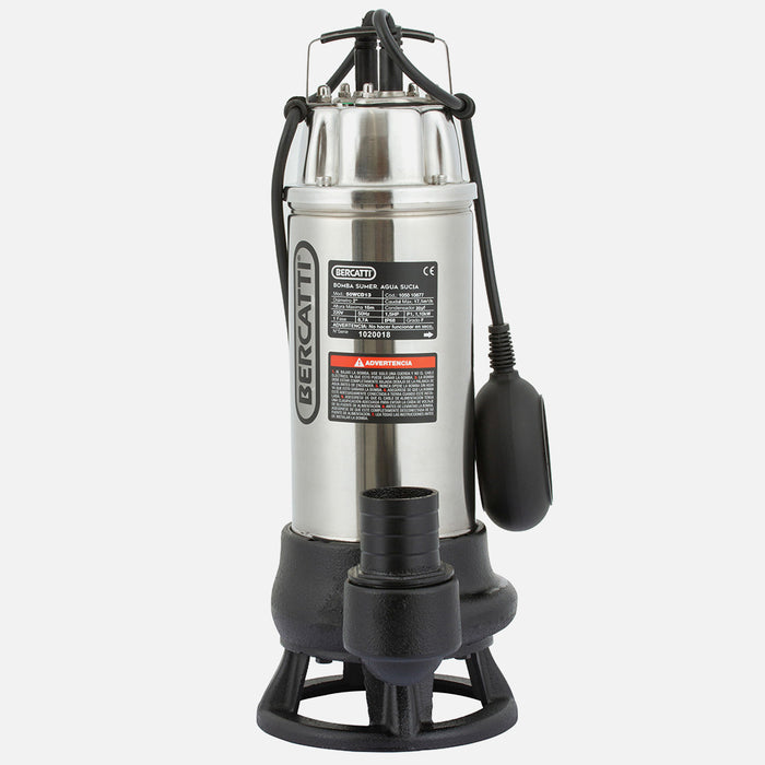 Bomba Sumergible Agua Sucia 1,5 HP BERCATTI 50WCND13