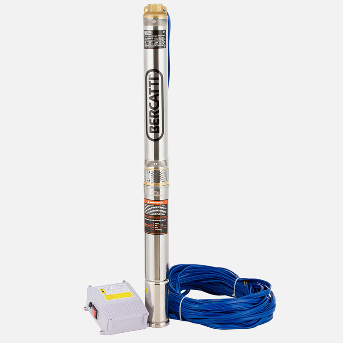 Bomba Sumergible Pozo 3″ 0,5HP BERCATTI 3BDM2.5/10