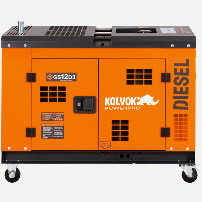 Generador Eléctrico Diesel Trifásico 12kVA KOLVOK GS12D3