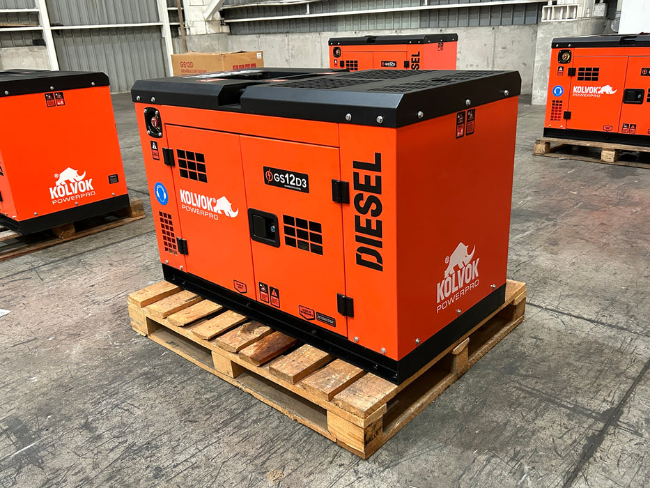 GENERADOR TRIFÁSICO GS12D390 12KVA DIESEL KOLVOK