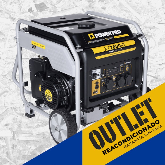 OUTLET REACONDICIONADO Generador Gasolina 7.5kVA POWERPRO XT7800IG