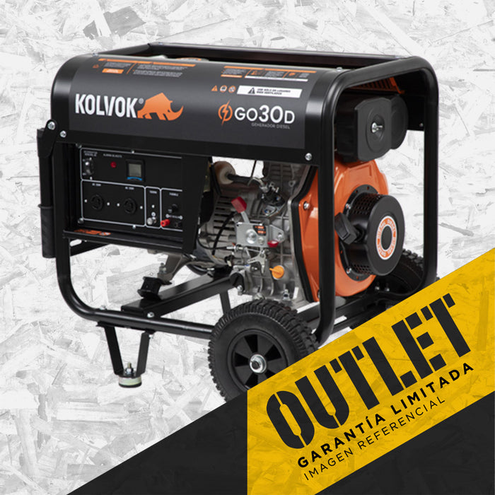 GENERADOR MONO GO30D40 3KVA DIESEL KOLVOK