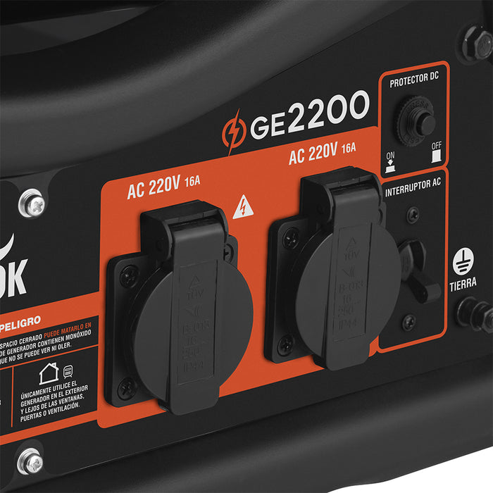 Generador Eléctrico Gasolina 2.2kVA KOLVOK GE2200V