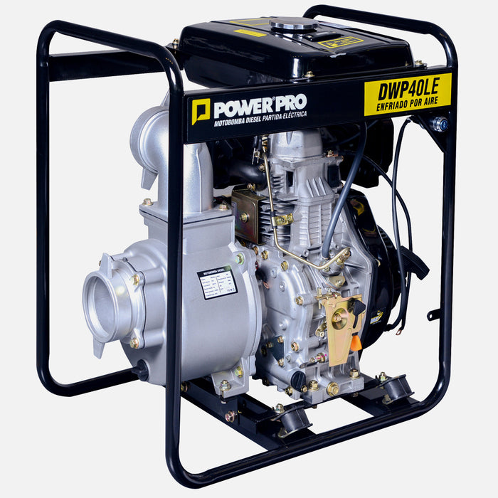 Motobomba 4″ Diesel 10HP  POWER PRO DWP40LE