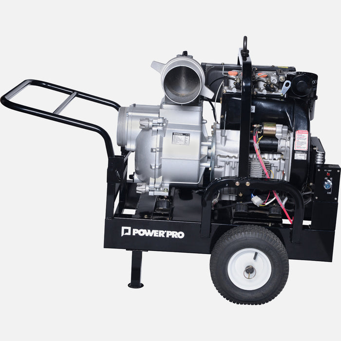 Motobomba 6″ Diesel Partida Eléctrica 16.8 HP POWER PRO DWP150FLE