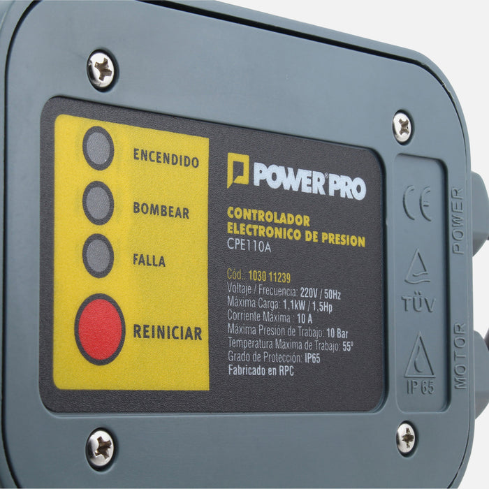 Controlador Electrónico De Presión 10A POWER PRO CPE110A