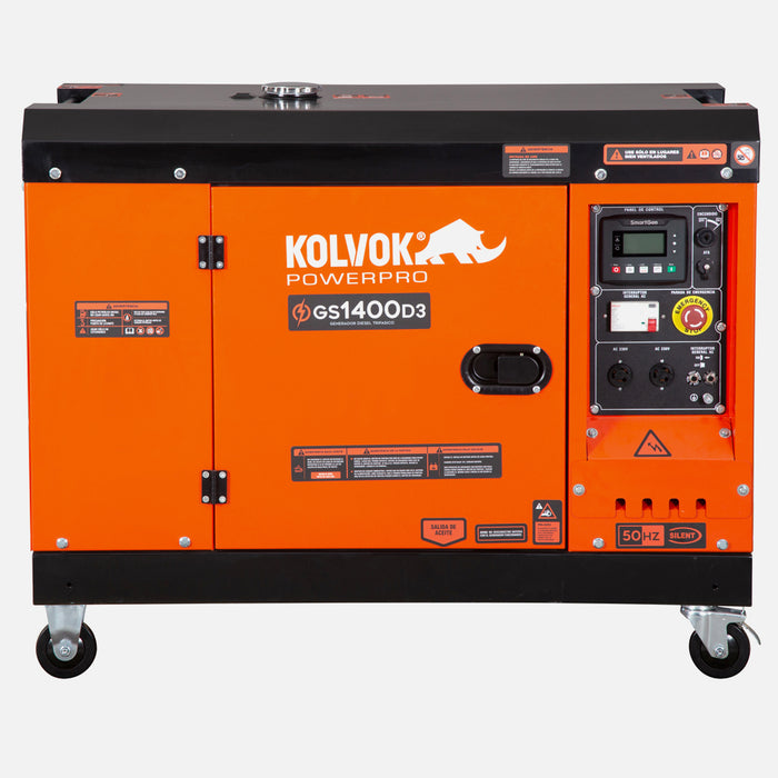 Generador Eléctrico Diesel  Trifásico 14kVA KOLVOK GS1400D3