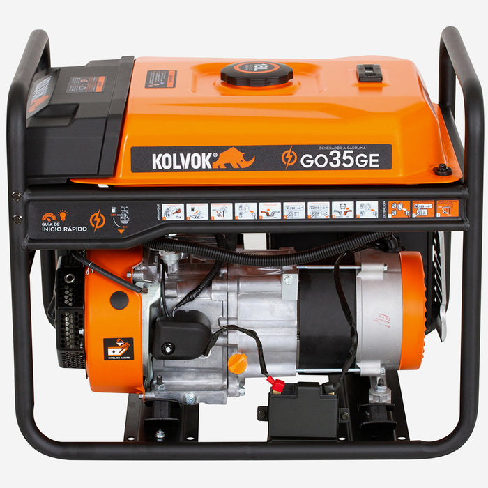 Generador Eléctrico Gasolina 3.5kVA KOLVOK GO35GE