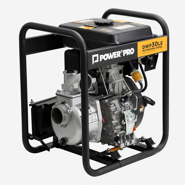 Motobomba 3" Diesel 6.7HP Partida Eléctrica POWERPRO DWP30LE