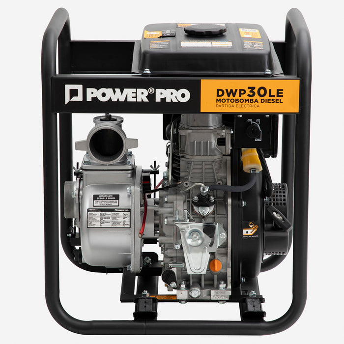 Motobomba 3" Diesel 6.7HP Partida Eléctrica POWERPRO DWP30LE