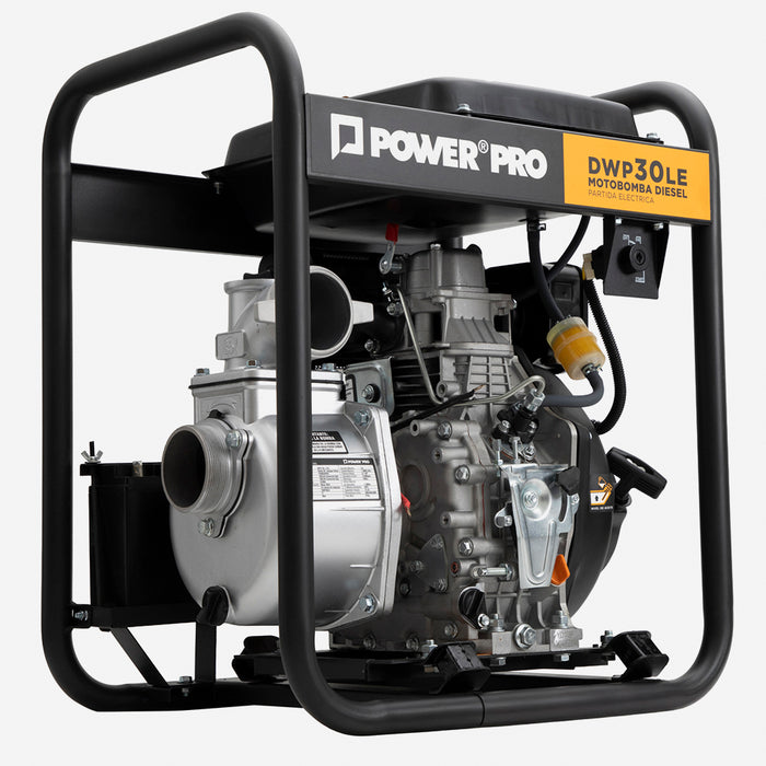 Motobomba 3" Diesel 6.7HP Partida Eléctrica POWERPRO DWP30LE