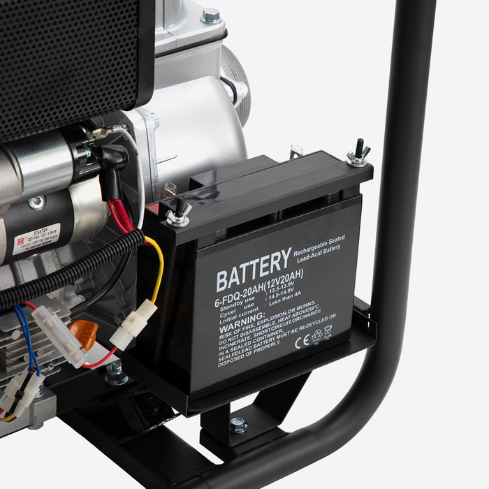 Motobomba 3" Diesel 6.7HP Partida Eléctrica POWERPRO DWP30LE