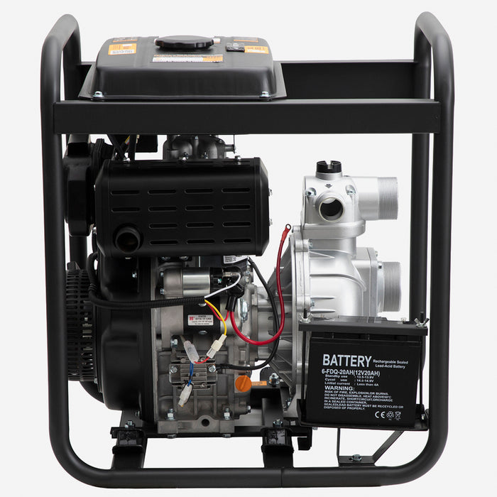 Motobomba Alta Presión 3" Diesel 10HP  Partida Eléctrica POWERPRO DWP30FLE