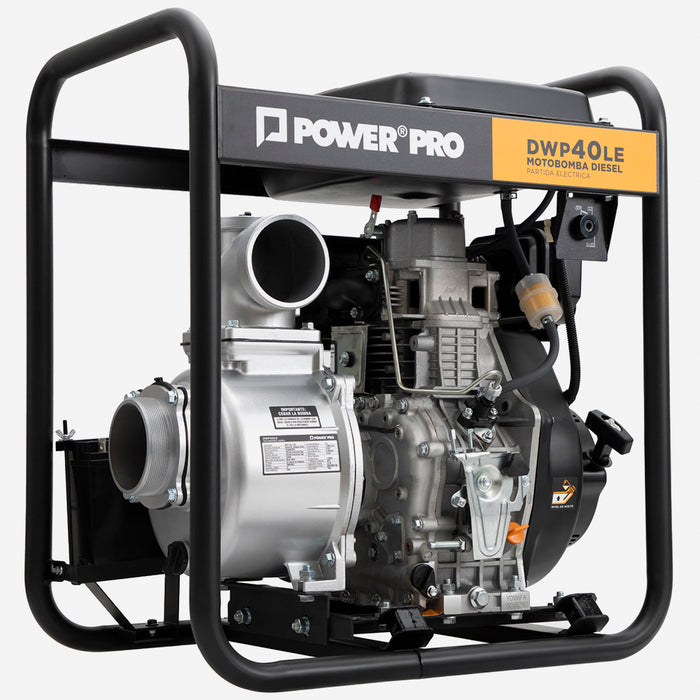 Motobomba 4" Diesel 10HP Partida Eléctrica POWERPRO DWP40LE