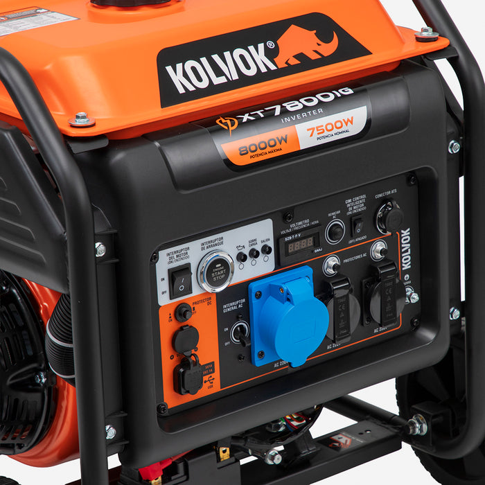 Generador Gasolina Inverter Conector ATS 8kVA KOLVOK XT7800IG