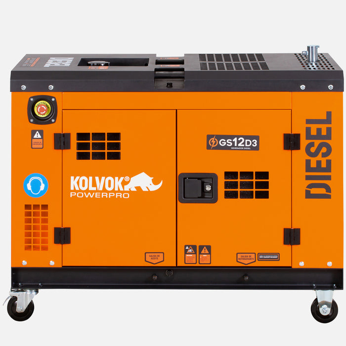 Generador Eléctrico Diesel Trifásico 12kVA KOLVOK GS12D3