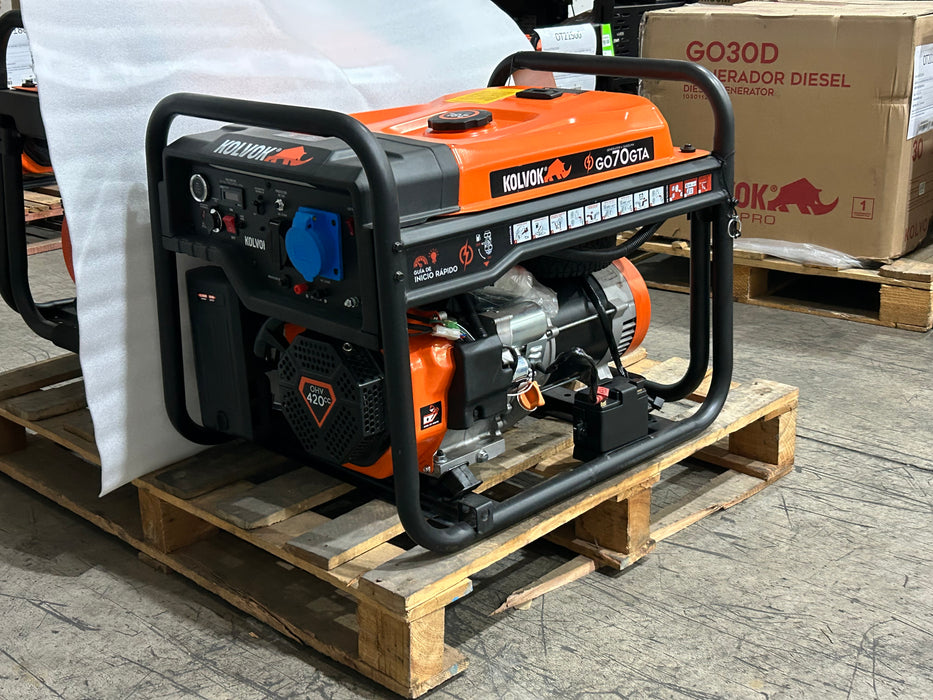 GENERADOR MONO GO70GTA40 6.5KVA GASOLINA KOLVOK