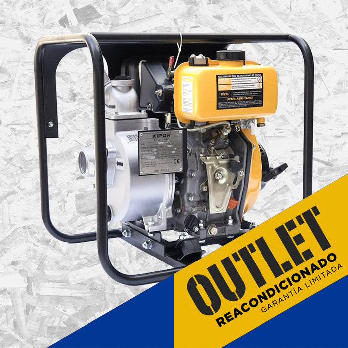OUTLET REACONDICIONADO Motobomba Diesel 2" 4.7HP KIPOR KDP20